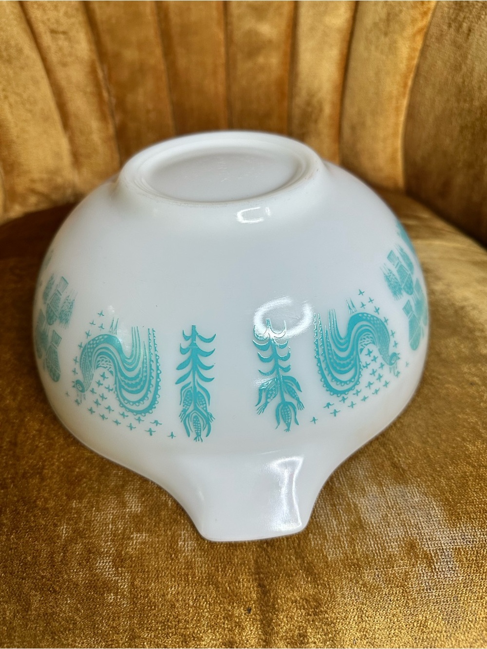 Vintage Pyrex Amish Butterprint 443 Cinderella Mixing Nesting Bowl 2.5 Qt - Picture 10 of 12